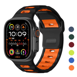 ซิลิโคนสมาร์ทนาฬิกาสายนาฬิกา Series 10 9 8 7 6 5 SE สำหรับ แอปเปิ้ลดู Iwatch อัลตร้า 2 46mm 49mm 45mm 41mm 44mm 40mm 42mm 38mm