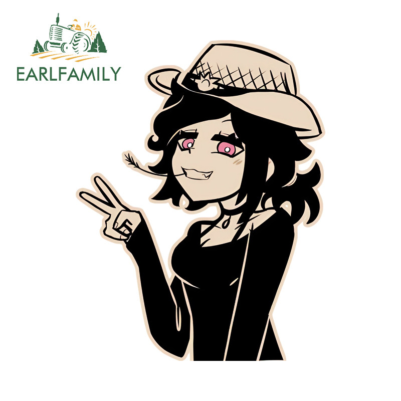 EARLFAMILY The Coffin of Andy และ Leyley สติกเกอร์รถบุคลิกภาพ Occlusion Scratch กระจกมองหลังสเก็ตบอร