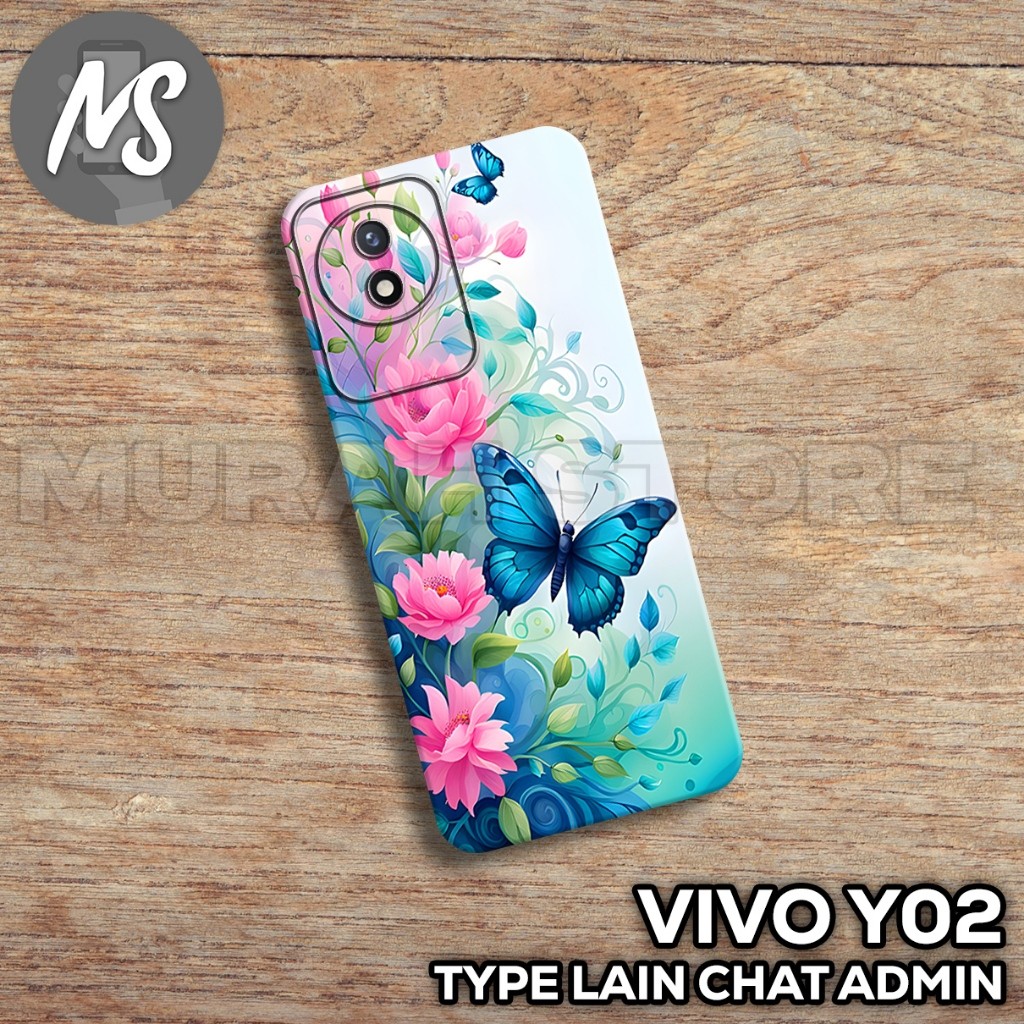 Rubber Softcase REALME VIVO Y02 /MS24 / FLOWER motif / เคส VIVO Y02 / เคส VIVO Y02 / ซิลิโคน