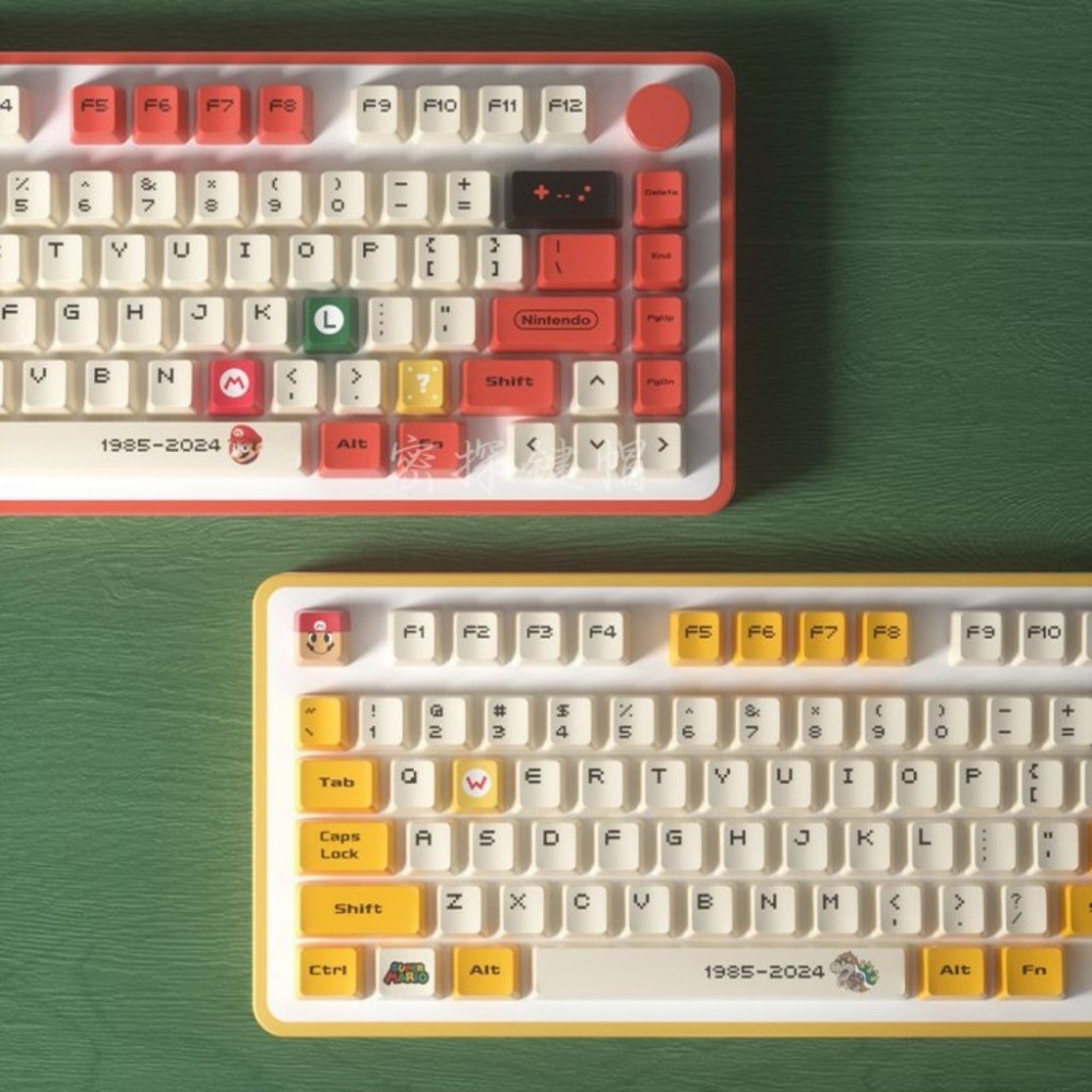 Super Mario Keycap 118 คีย์โปรไฟล์ OEM PBT Dye Sublimation Wooting AULA F75 Keycaps สร้างสรรค์น่ารัก Mario Keycaps