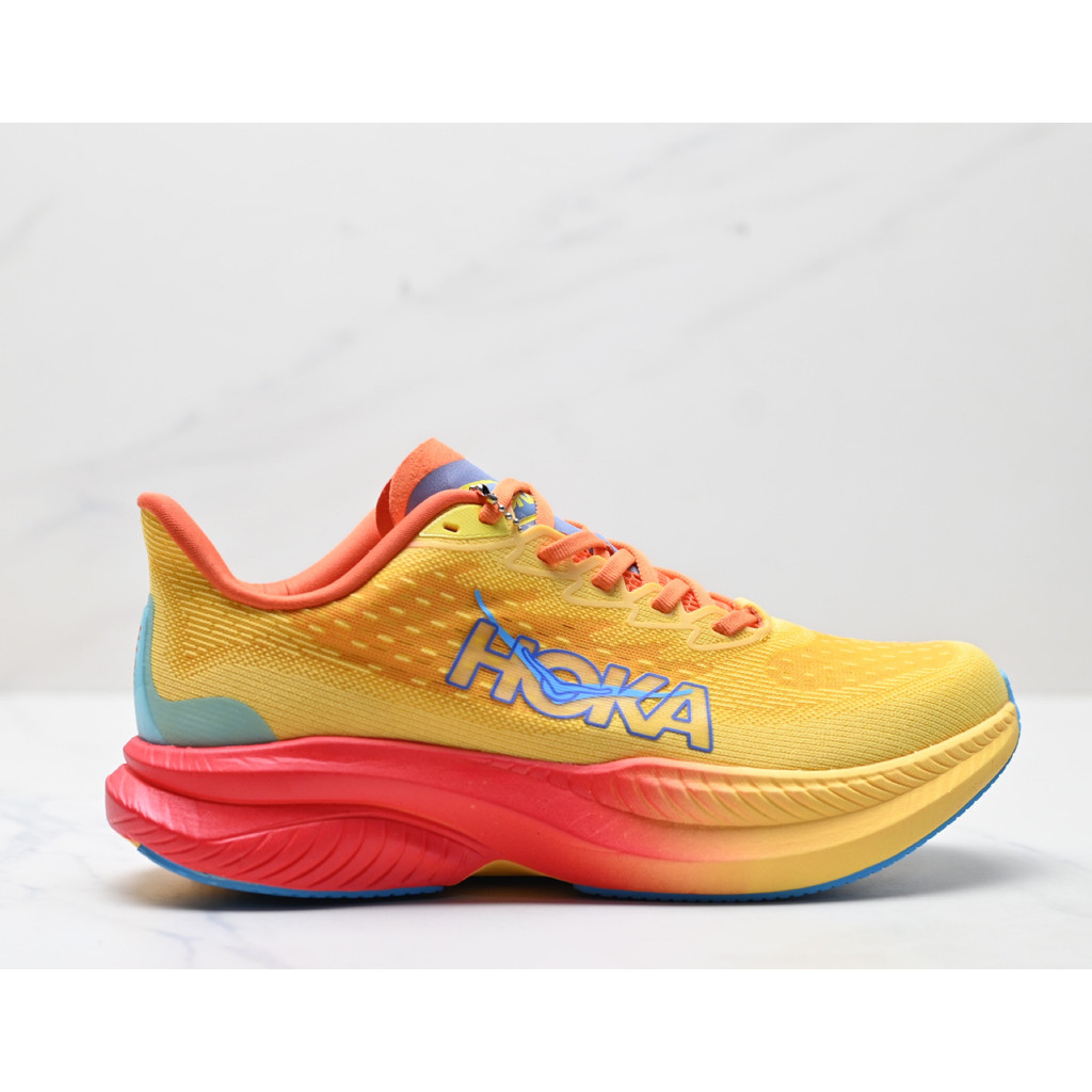 HOKA ONE ONE MACH 6 รองเท้าวิ่งมืออาชีพสำหรับผู้ชายและผู้หญิง น้ำหนักเบา ระบายอากาศดี