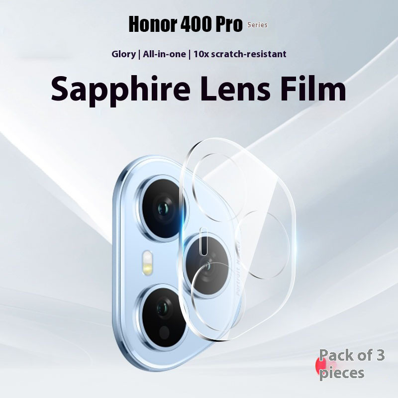 ตัวป้องกันเลนส์กล้องด้านหลังสําหรับ Honor 400 pro กระจกนิรภัยฟิล์มป้องกันกล้องสําหรับ Honor 400 Lite