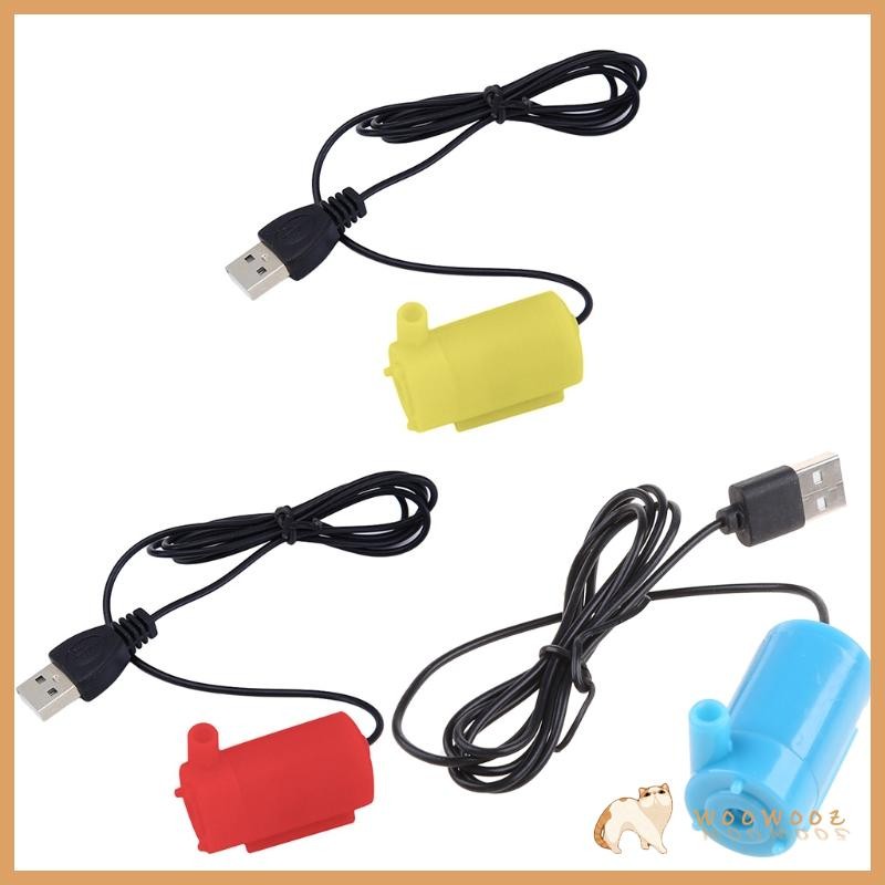 WOOW Micro Submersible ปั๊มน้ําถังปลา Aquarium USB Powered สําหรับ DC 5V 2-3L min Mini มอเตอร์ปั๊มน้ํา
