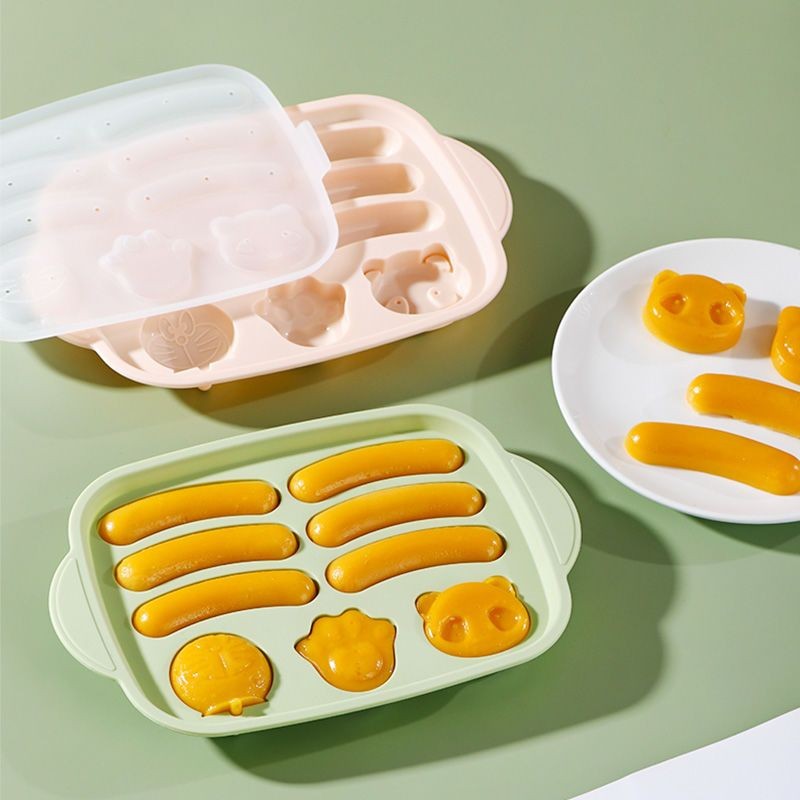 แม่พิมพ์อาหารเสริมเด็ก เกรดอาหารซิลิโคนนึ่งได้ทนอุณหภูมิสูงเด็กนึ่งเค้กแม่พิมพ์การ์ตูนไส้กรอกเค้กข้าวครัวเรือนอาหารเสริมทารกแม่พิมพ์อาหารเกรดซิลิโคนนึ่งทนอุณหภูมิสูงเด็กนึ่งเค้กแม่พิมพ์การ์ตูนซอ - รูปที่ 2