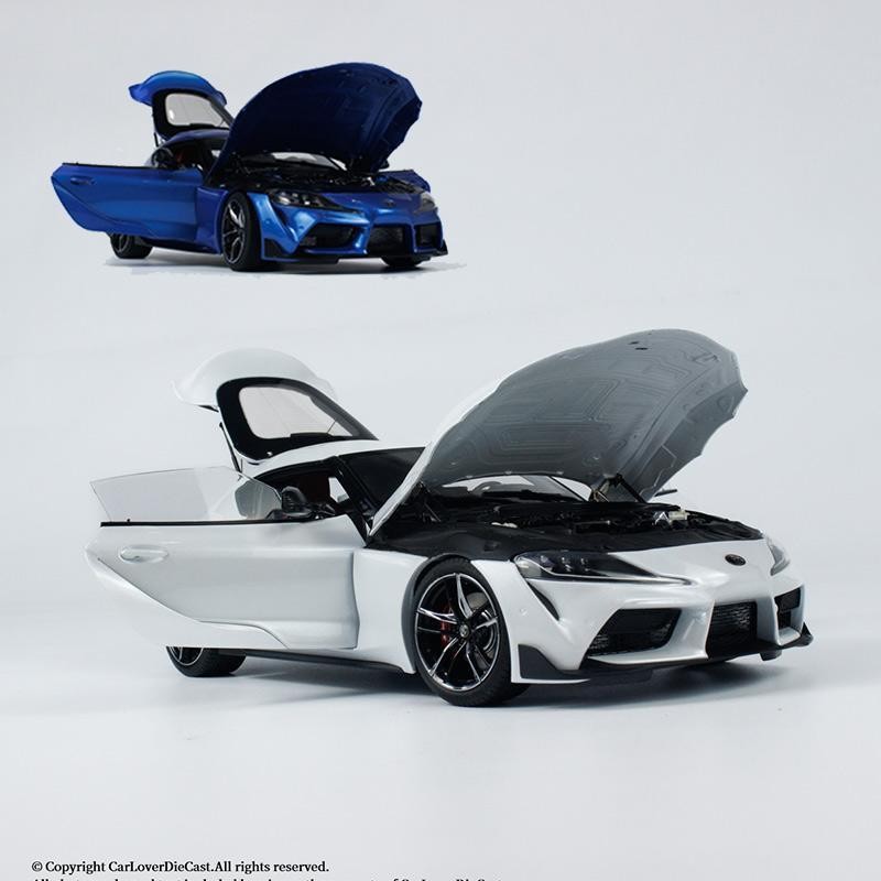 WELL 1: 18 Toyota Supra Toyota Supra A90 โมเดลรถโลหะผสมจําลองเต็มประตู