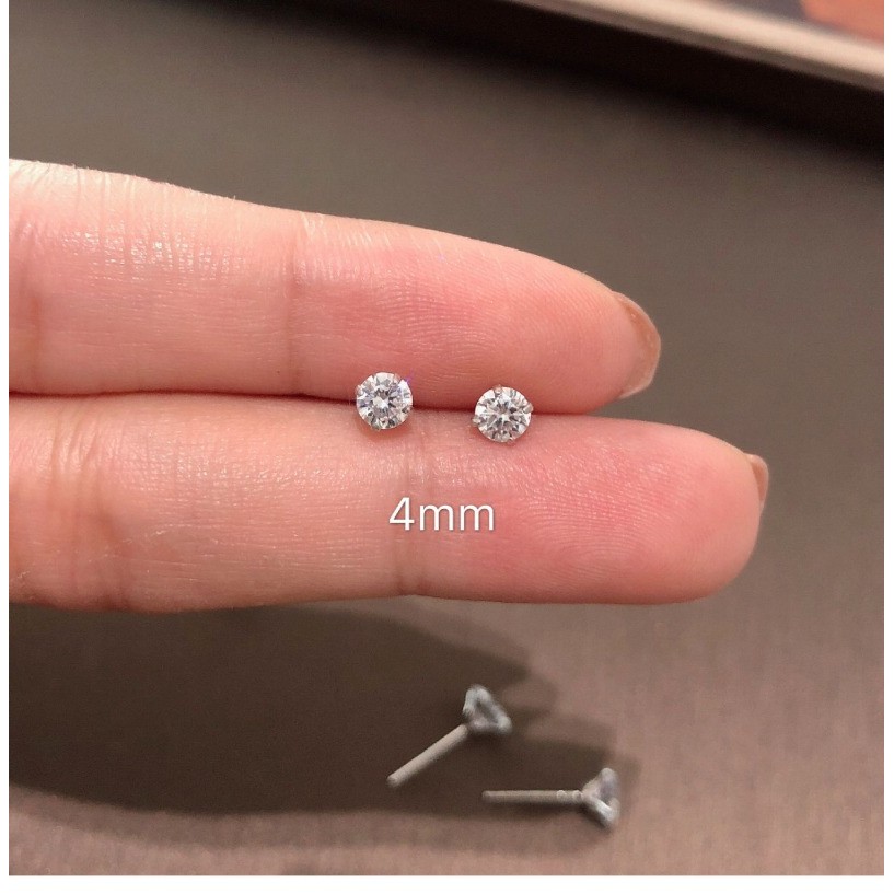 ชุดต่างหู Bling Zircon Studs 24 ชิ้น สำหรับผู้หญิง - รูปที่ 5