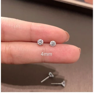 24 ชิ้น/ล็อตผู้หญิง Bling Zircon ต่างหูเจาะหู Studs แฟชั่นอุปกรณ์เสริม