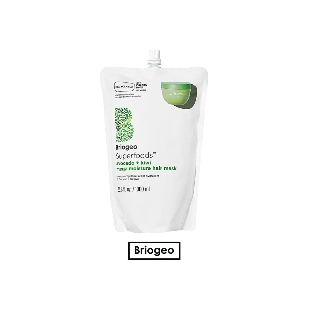 Briogeo Superfoods™ Avocado + Kiwi Mega Moisture Hair Mask Refill ลิขสิทธิ์แท้💯จากshop✅