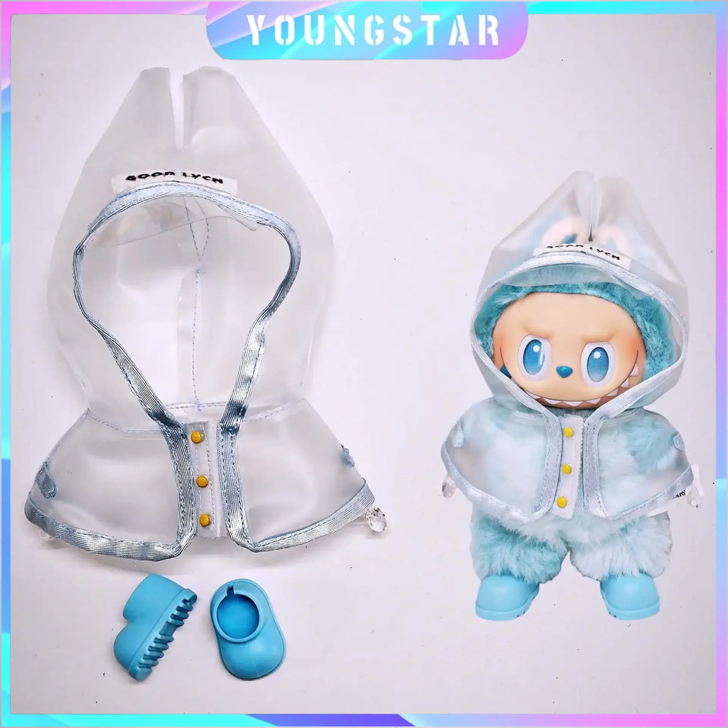 FYG 15/17 ซม.Labu ตุ๊กตาเสื้อกันฝนและรองเท้าชุดกีฬาสไตล์ชุดสําหรับ Ropa Labubu