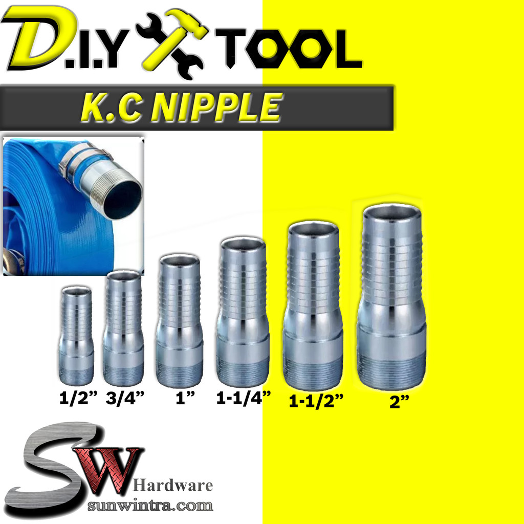 1/2", 3/4",1",1-1/4",1-1/2".2" K.C.NIPPLE/GALVANZED BIG SIZE KC NIPPLE/GI NIPPLE HOSE COMBINATION JO