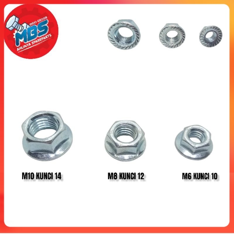 NUTS NUTS NUT CAP M6 BOLT 10 M8 BOLT 12 M10 BOLT 14 เหล็กเดิม