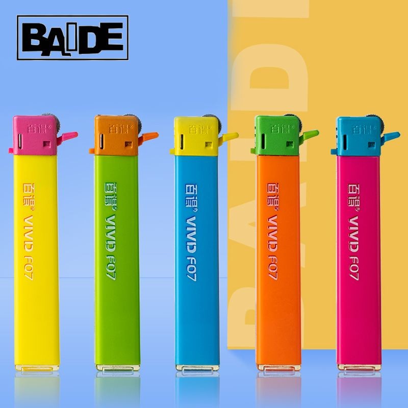 ไฟแช็กล้อเจียร Bade สำหรับที่สูง สไตล์สร้างสรรค์เรียบง่าย รุ่นบาง
