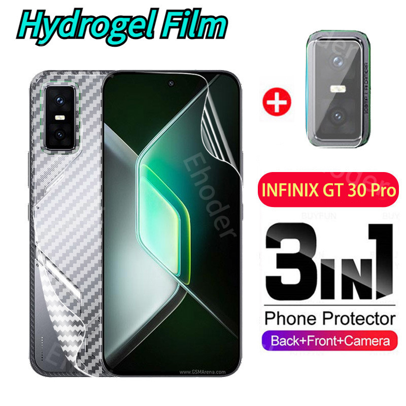 ฝาครอบป้องกันหน้าจอสําหรับ Infinix GT 30 Pro 5G 2025 ด้านหน้าด้านหลังฟิล์มไฮโดรเจลนุ่มสําหรับ GT30Pr