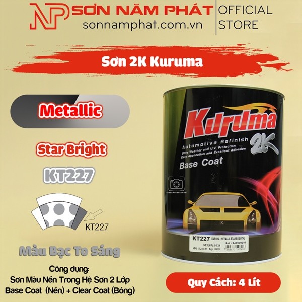 Kuruma Paint Big Bright Silver KT227 – สตาร์ไบร์ท