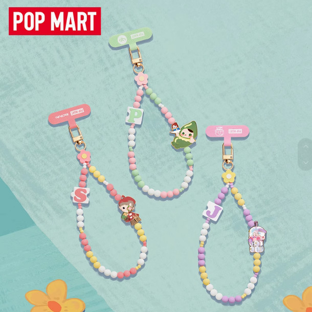 POPMART Small Hand Draw Small Hand Series โทรศัพท์มือถือแขวนโซ่กล่องลึกลับอุปกรณ์ต่อพ่วงของขวัญ