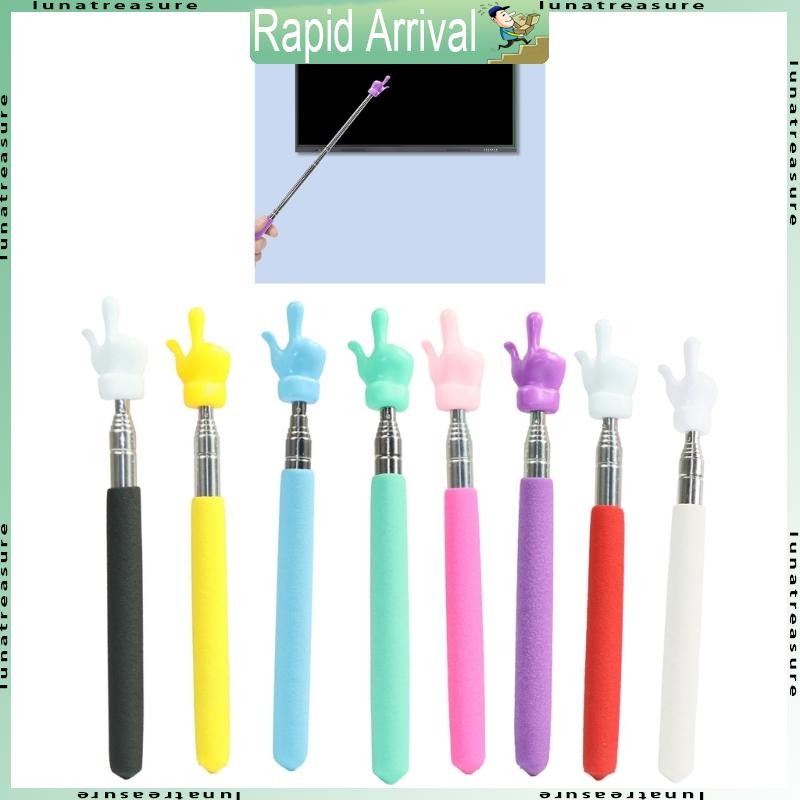 Teacher Pointer with Finger Telescopic Pointer Stick for Classroom