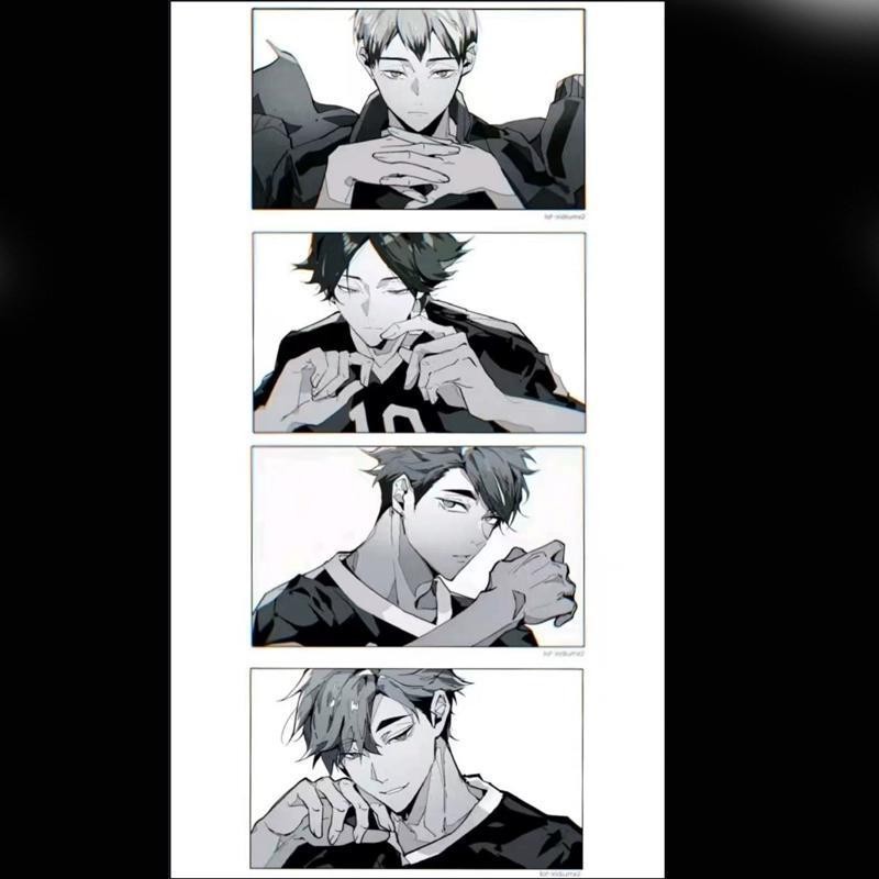 Volleyball Boy Anime Bookmark โพลารอยด์ Photocard ins Style Inarizaki การ์ดมูลค่าสูง HM