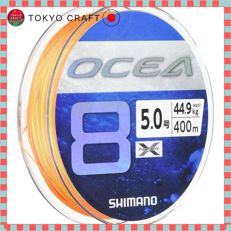 【direct from Japan】
Shimano Ocia 8 Fishing Line 400m, 5.0号, 5 Colors, LD-A81S