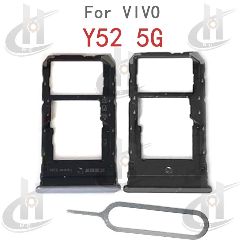 สําหรับ VIVO Y52 5G V2053 ซิมการ์ดถาดผู้ถือช่องใส่การ์ด Reader SD Slot อะแดปเตอร์อะไหล่