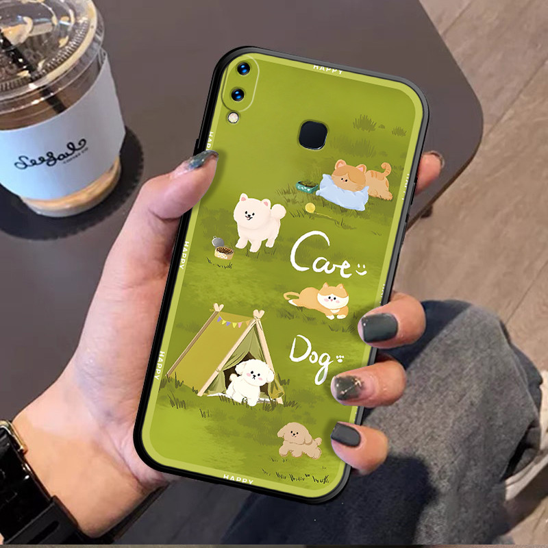 เคสสําหรับ VIVO V9 Y85 V9 YOUTH Y89 Z3X z1 z1i z1 lite Y91 Y95 U1 Y1S Y11 2019 1906 น่ารักสุนัข seri