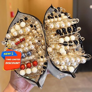 P    18Pcs Anti Slip Fashion Brooches Korean Style Safety Pins for Women Clothing