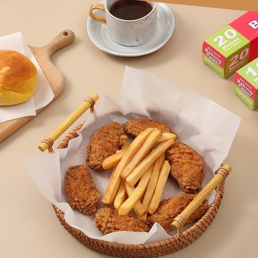 กระดาษไขรองอบสีขาวยาว 50 เมตร พร้อมฟันเลื่อยตัดกระดาษ(ไดคัท) อุปกรณ์เบเกอรีสำหรับรองอบเค้ก - รูปที่ 5