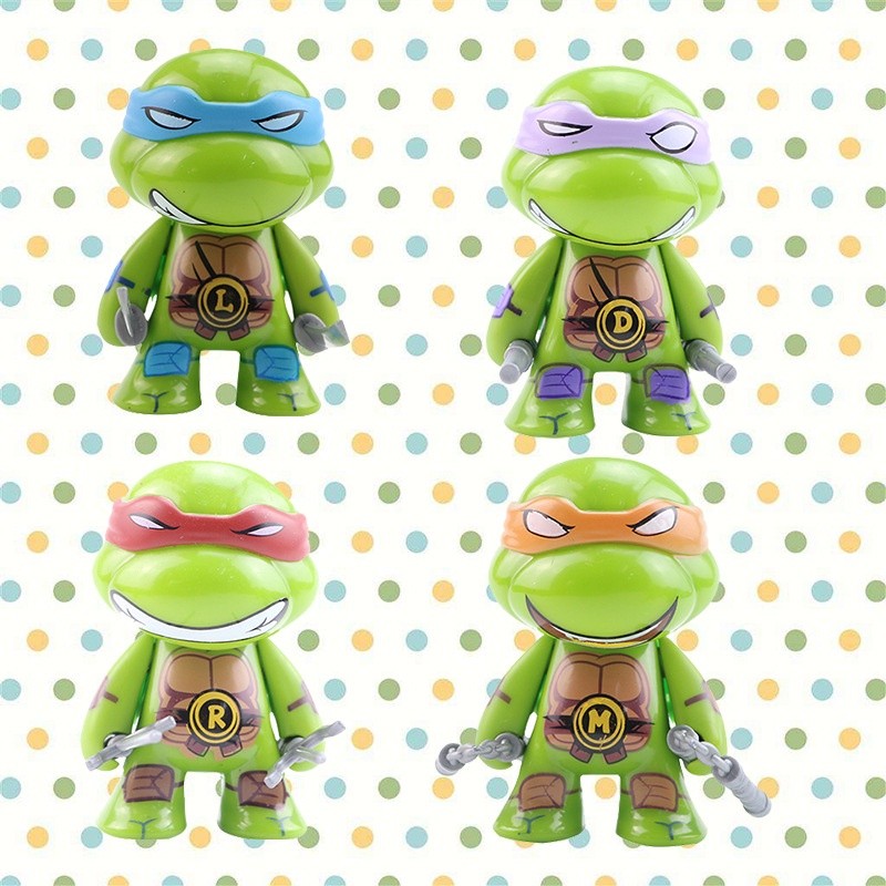 สินค้าที่มีอยู่ 4Q Teen Version Mutant Ninja Turtles ชุด 4 รูป Action Figure Zoro Zoro
