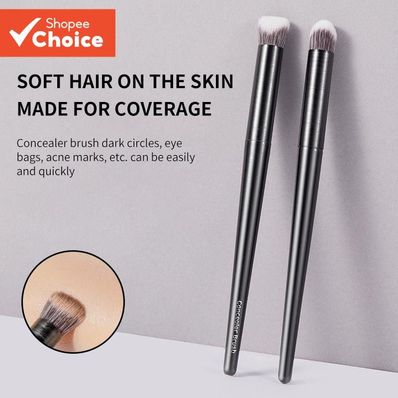 Gecomo แปรงแต่งหน้า แปรงคอนซีลเลอร์ สองด้าน ปกปิดรอยคล้ํา รอยสิว จุดด่างดํา