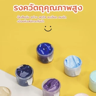 ระบายสีตามตัวเลข 20x20ซม มีเฟรม ภาพวาดตกแต่งอะคริลิก ของขวัญ DIY สำหรับเด็ก คู่