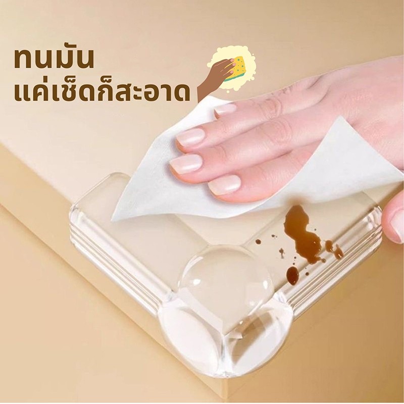 ยางกันกระแทกขอบโต๊ะกันชนมุมโต๊ะ กันชน ซิลิโคน ป้องกันความปลอดภัยสำหรับเด็ก - รูปที่ 4
