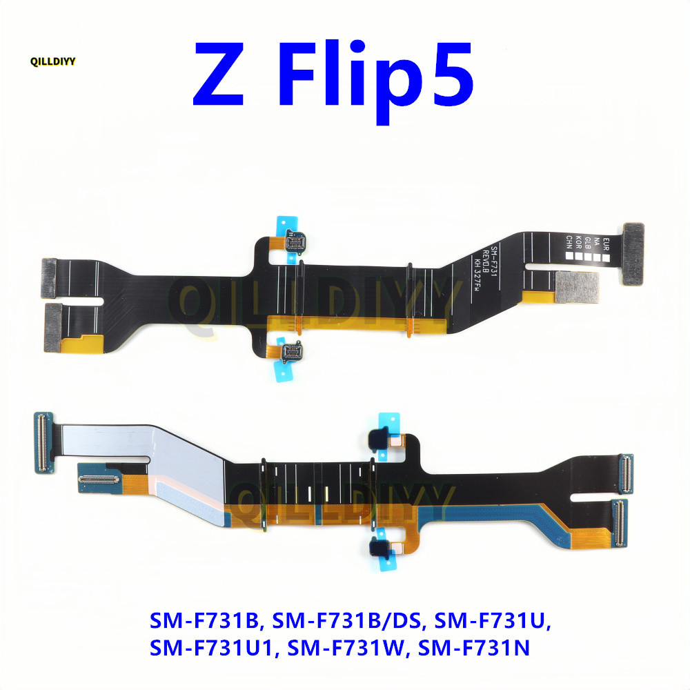 ขั้วต่อเมนบอร์ดจอแสดงผล LCD สําหรับ Samsung Galaxy Z Flip5 F731 SM-F731B F731U F731N Spin Axis Flex 