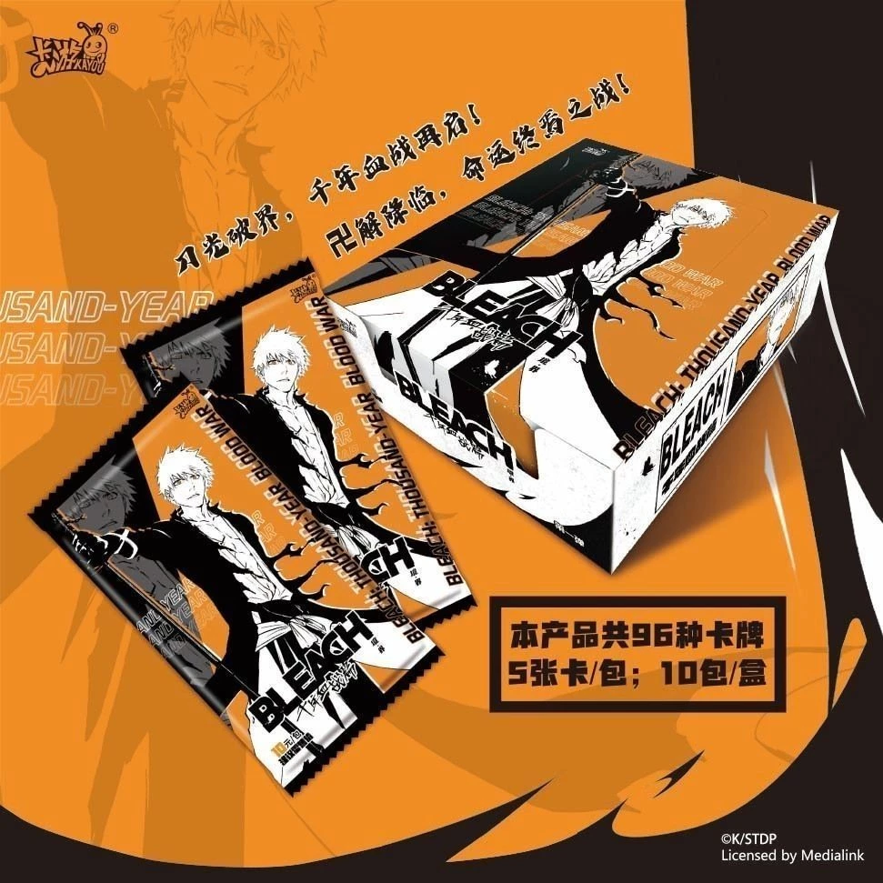 [ยกกล่อง 10 แพ็ค] BLEACH Jing · Kai-Millennium Blood War Chapter Guardian Collection Card Poem of Destiny Animation Merchanical Card