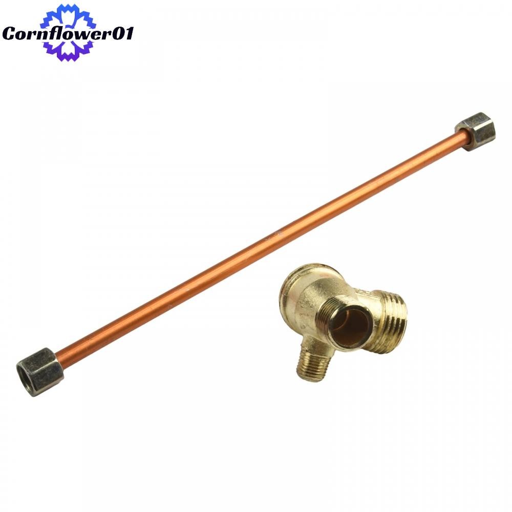 [cornflower01]200mm Exhaust Tube with Check Valve for Air Compressor with G1/8 Thread Standard