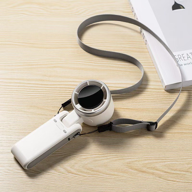 พัดลมพกพา N607 ความเร็วสูง พับได้ ใช้ USB ชาร์จ สำหรับพกพาและคอ