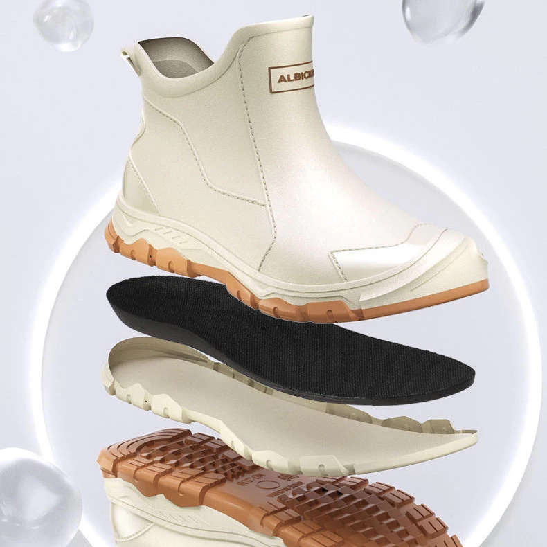 รองเท้าบู๊ตกันฝนผู้ชาย แบบท่อสั้น กันน้ำ กันลื่น thumbnail 7