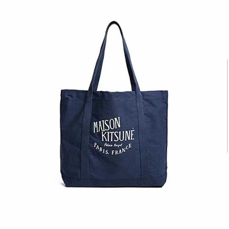 To Export Japan And South Korea Maison Kitsune Tote Canvas Shop*g Bag Handbag Fox Head te