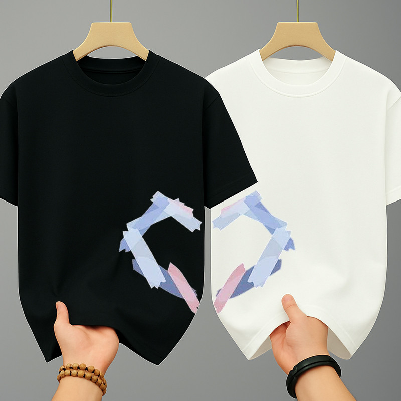 เสื้อคู่แฟน ยืดคู่รัก สกรีนลายหัวใจ cute เสื้อยืดแฟชั่น oversize สวมใส่สบาย สวยๆ น่ารักๆ เสื้อคู่