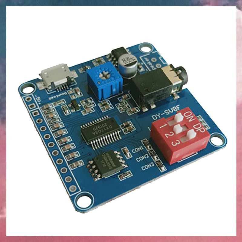 DY-SV8F โมดูลเล่นเสียง MP3 เครื่องเล่น UART I/O Trigger Amplifier Class D 5W 8M เก็บแฟลช SD/TF Card 