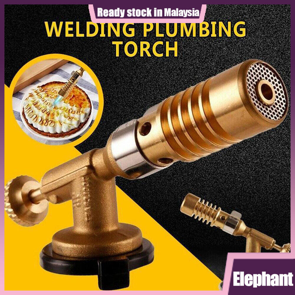 EL-Welding Torch Portable Gas Torch Flame Gun High Temperature Brass Mapp Gas Burner Torch Brazing