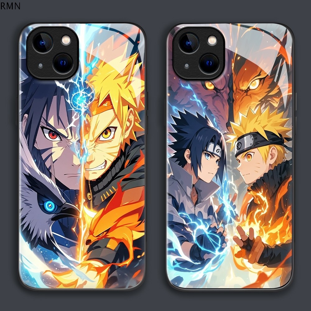 เคส For เคสแข็ง Xiaomi Redmi Note 14 13 12 11 11S 10 10S 9S 9 8 Pro Plus 4G 5G เคสเรดมี เคสโทรศัพท์ Hard Glass Case BLK