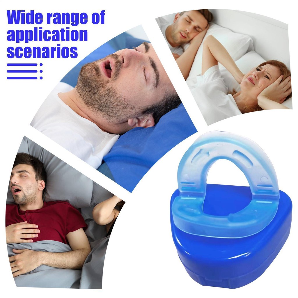 Honex Anti-Snoring Mouthpiece แบบพกพา Solution Reusable ปาก Guard Sleeping Mouthpiece Snore goph