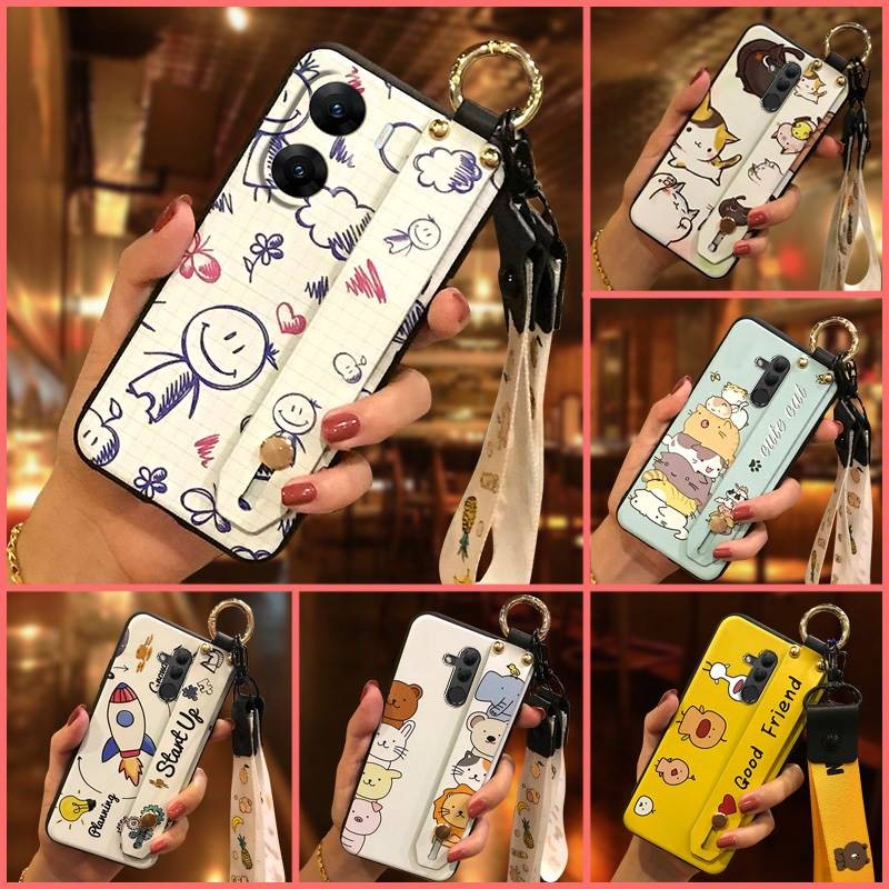 สายรัดข้อมือแฟชั่นออกแบบเคสโทรศัพท์สําหรับ VIVO V29E india Anti-knock Kickstand น่ารักทนทานกันกระแทก