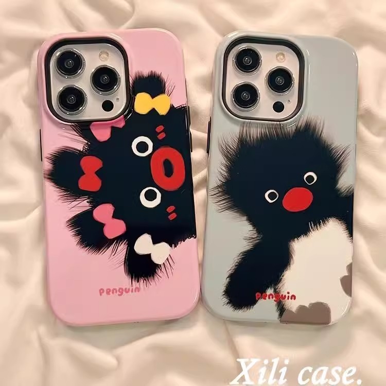 เคสโทรศัพท์เพนกวินน่ารักและตลก เข้ากันได้กับ iPhone 15 Pro Max, Apple 16 14 Plus 11/12/13 Pro Max, เคสป้องกันกันกระแทกใหม่