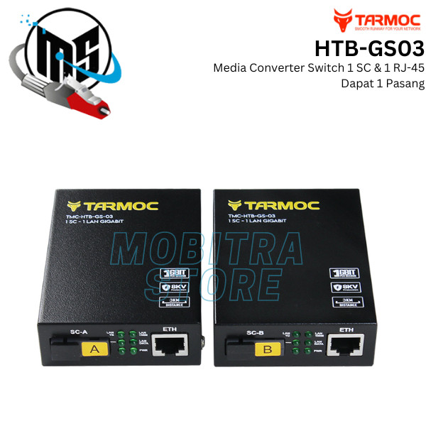 Media Converter Tarmoc HTB GS03 HTB-GS03 Gigabit โหมดคู่