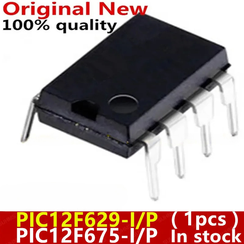 (1 ชิ้น) 100% ใหม่ PIC12F629-I/P PIC12F675-I/P PIC12F629 PIC12F675 12F629 12F675 DIP-8 ชิปเซ็ต
