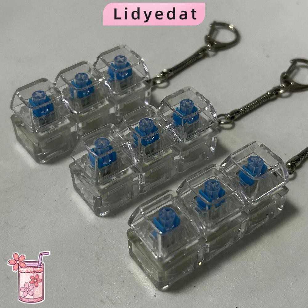 LIDYEDAT165 คีย์บอร์ดนิ้ว, ปุ่มคีย์ Keycap Fidget พวงกุญแจ, 3/4/9 คีย์ Gadget Pass เวลา Decompression ของเล่นผู้ใหญ่