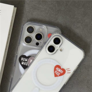 คลาสสิก HUMAM MADE Simple Love Label Lucencyแม่เหล็กเคสโทรศัพท์เหมาะสําหรับIPhone17 17AIR 16 16P 16PM 15 15P 15PM 14 14P 13 13P 13PM 12 12P 12PM 11 11P XR MAX 7P 16E 16P 16E