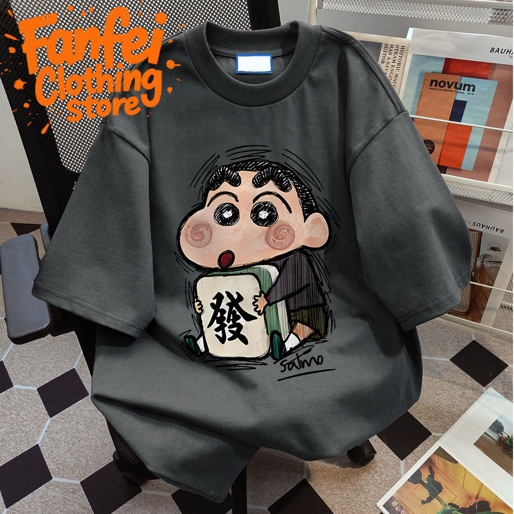 (จัดส่งตลอด 24 ชั่วโมง)Fanfei ชุดนอนแขนสั้น ผ้าฝ้าย ลายการ์ตูนน่ารัก สไตล์เกาหลี แฟชั่นฤดูร้อน สําหรับผู้ชาย ไซซ์ S-3XL