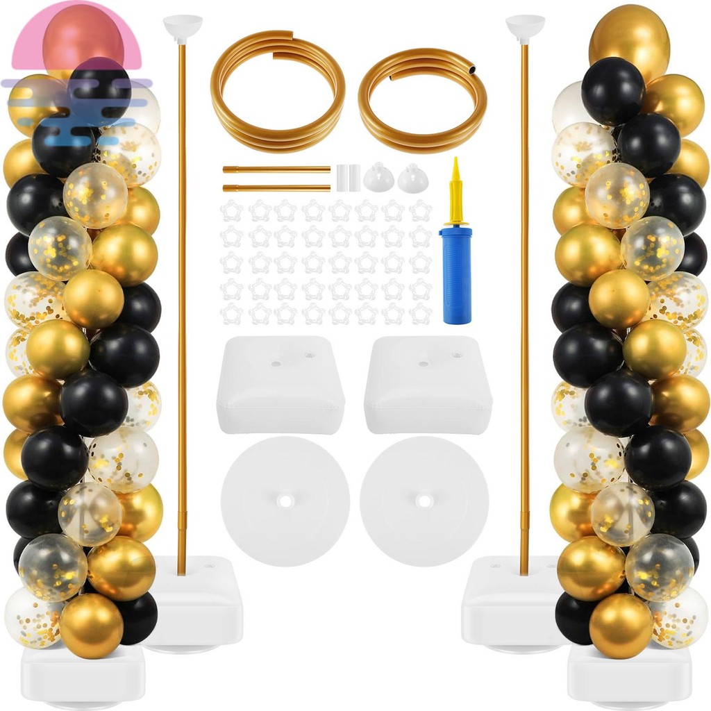 บอลลูน Arch Kit 8.2ft 5ft DIY บอลลูน Arch สนับสนุนฐานบอลลูนคลิปบอลลูนยืดหยุ่นคอลัมน์ชุด SHOPCYC0375