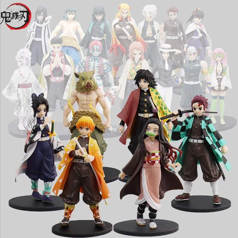 Demon Slayer Anime Figures Kamado Nezuko Kochou Shinobu Cosplay Figure Kimetsu No Yaiba Tsuyuri Kana